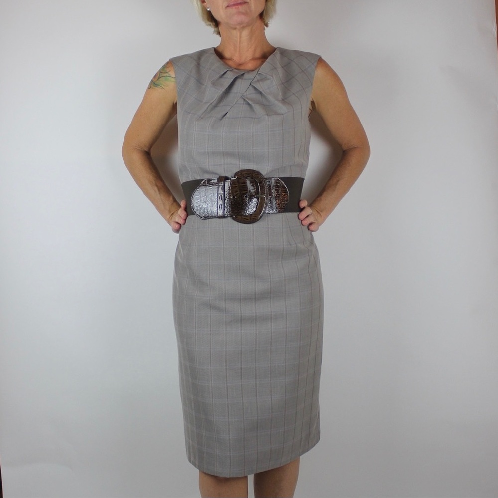 Structured Plaid Dress